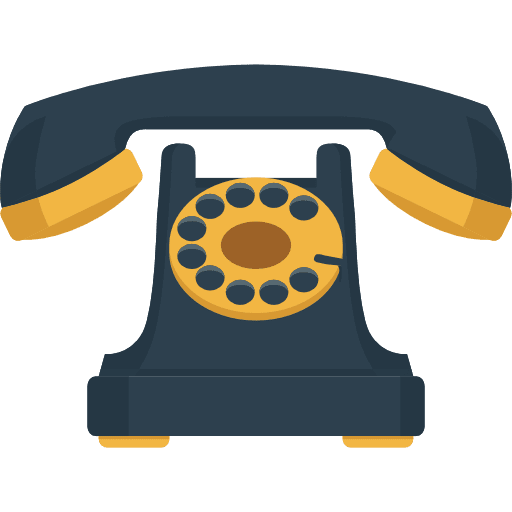 Telephone electronics technology vintage icon