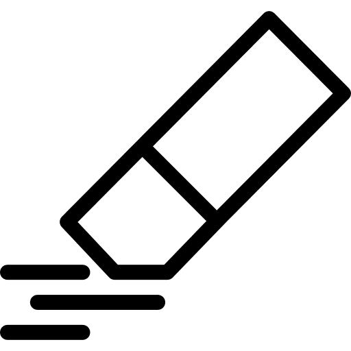 Eraser eraser edit tools clean icon