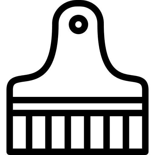 Paint brush tools and utensils painting art icon