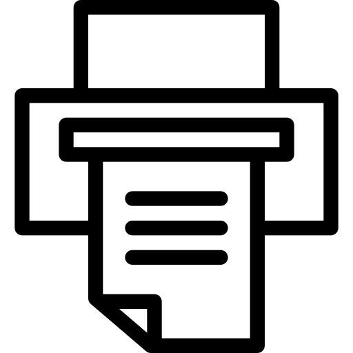 Printer technology printer tools and utensils icon