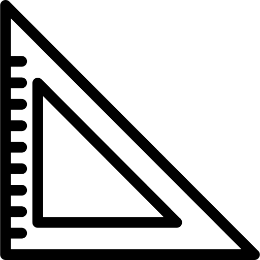 Set square measuring edit tools measure icon