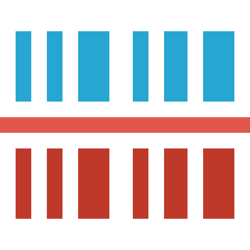 Barcode price barcode horizontal icon