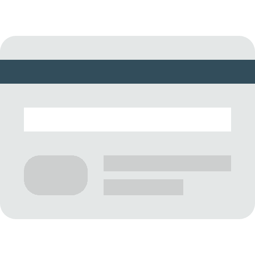 Credit card business payment method commerce and shopping icon