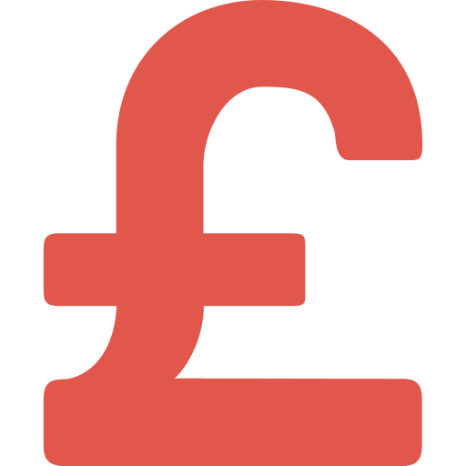 Pound pound business and finance investment icon