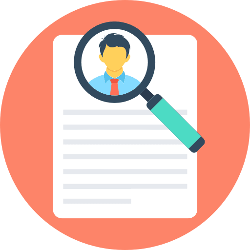 Curriculum profile curriculum vitae seo and web icon