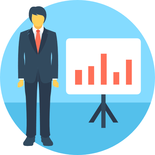 Analytics seo and web data analytics bar graph icon