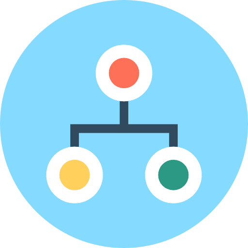 Hierarchy business organization order icon