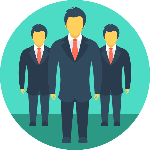 Team men who we are seo and web icon