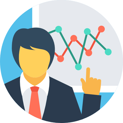 Analytics seo and web analytics business icon