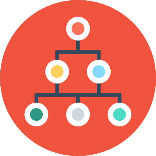 Hierarchical structure order structure interface icon