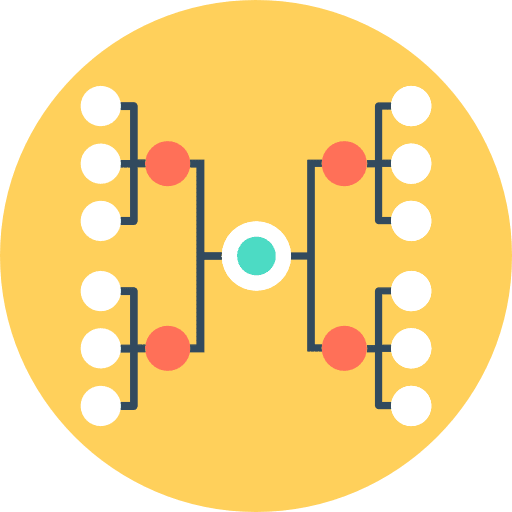 Structure seo and web interface organization icon