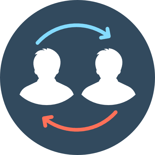 Transfer networking seo and web connection icon