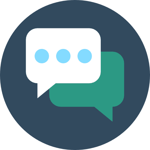 Chat conversation seo and web speech bubble icon