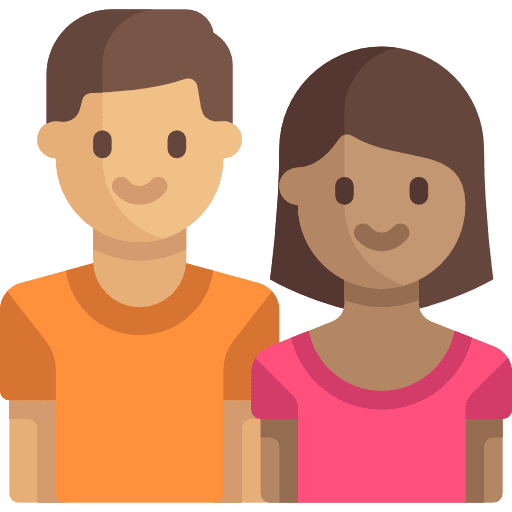 Couple male female husband parents icon