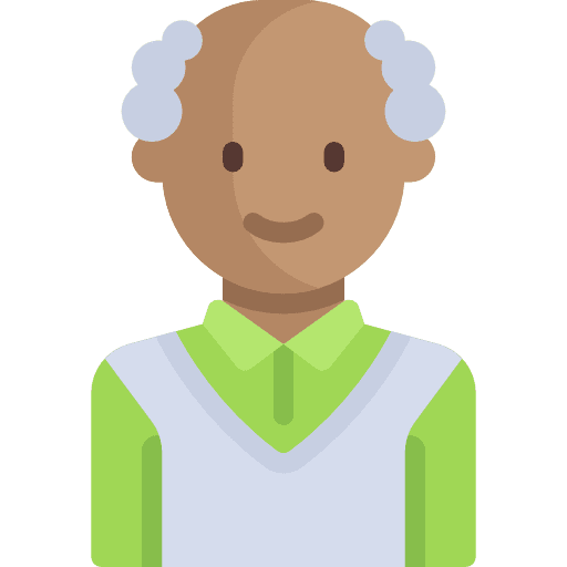 Grandfather user people man icon