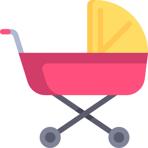 Baby stroller pushchair baby stroller kid and baby icon