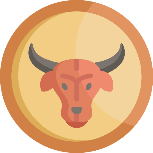 Taurus esoteric zodiac horoscope icon