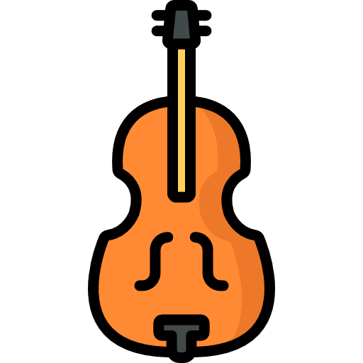 Double bass musical instrument music and multimedia double bass icon