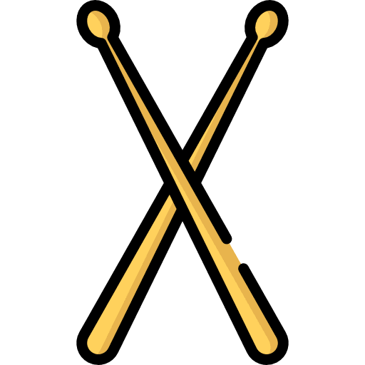 Drumstick musical instrument orchestra drumsticks icon