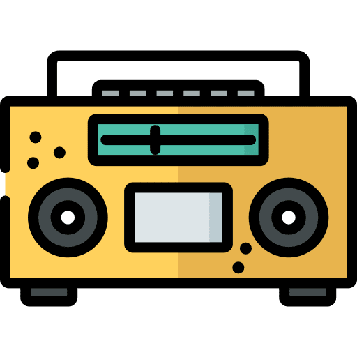 Radio music and multimedia radio antenna news icon