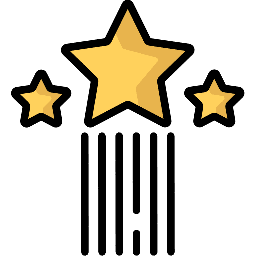 Stars rate favorite signs icon