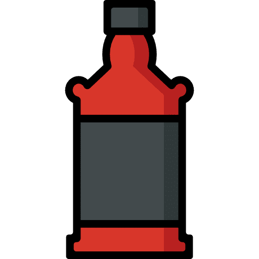 Alcoholic drink bottle food and restaurant bar icon