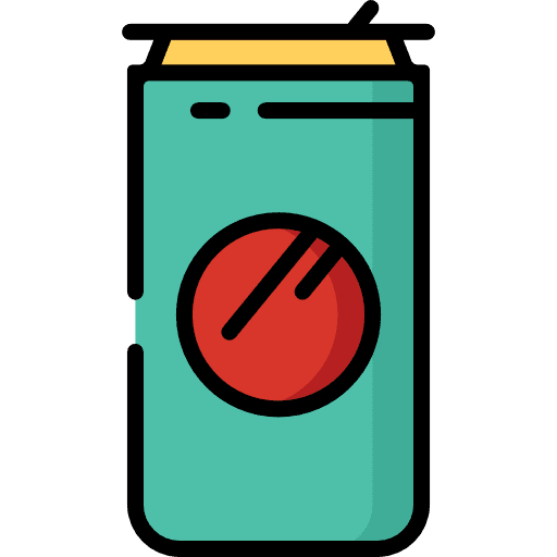 Beer can food and restaurant pub icon