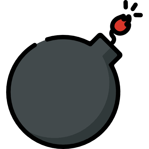 Bomb bomb explosive detonation icon