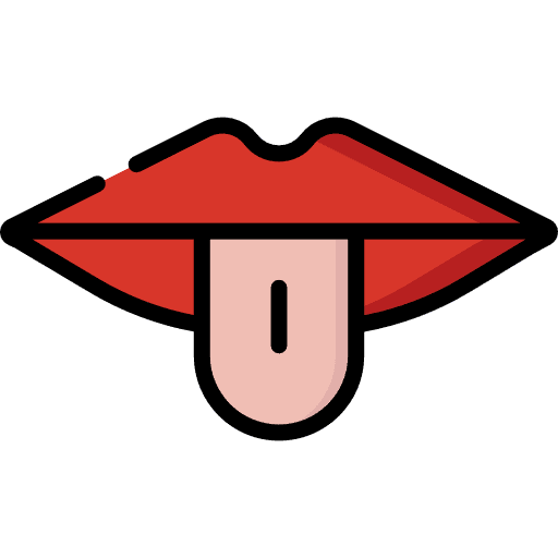 Lips anatomy body parts dental icon