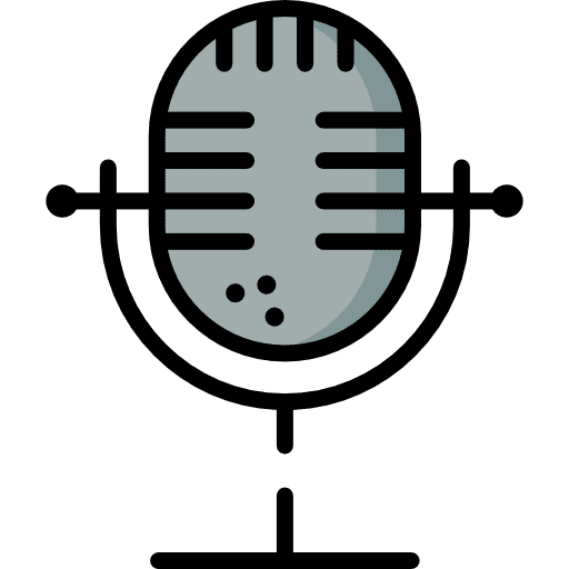 Microphone voice recording technology sound icon