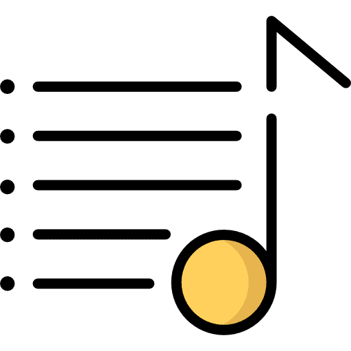 Playlist quaver music and multimedia music note icon