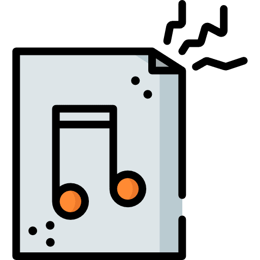 Music file audio file music file mp3 extension icon
