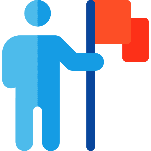 Goal business and finance success people icon