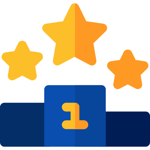 Podium sports and competition winners best icon