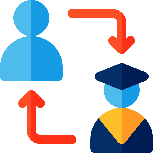 Graduation user education people icon