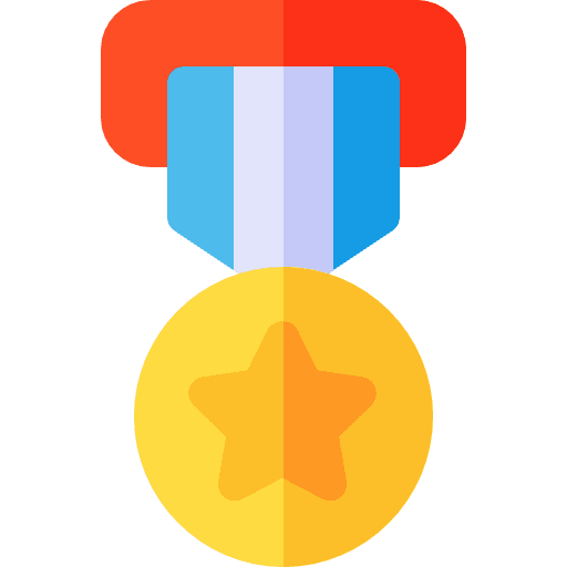 Medal winner sports and competition award icon