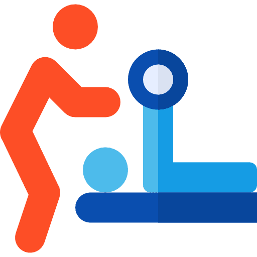 Training sports and competition training muscle icon