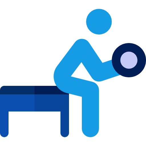 Weightlifting gymnast humanpictos people icon