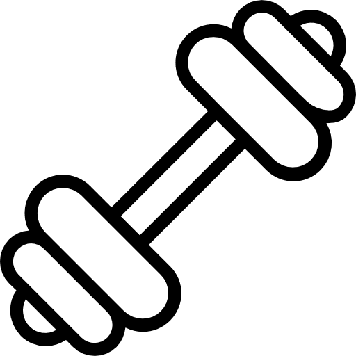 Dumbbell tools and utensils dumbbell weights icon