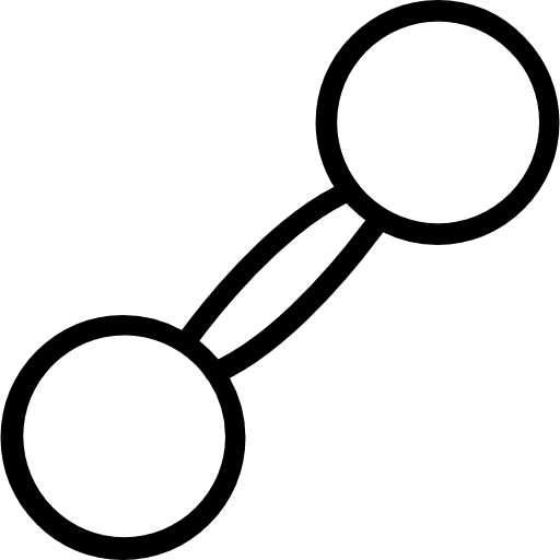 Dumbbell tools and utensils sports and competition weights icon