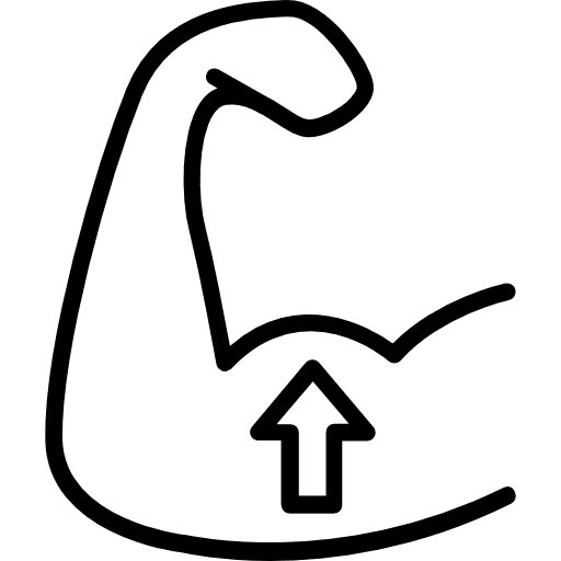 Muscle body parts anatomy muscles icon