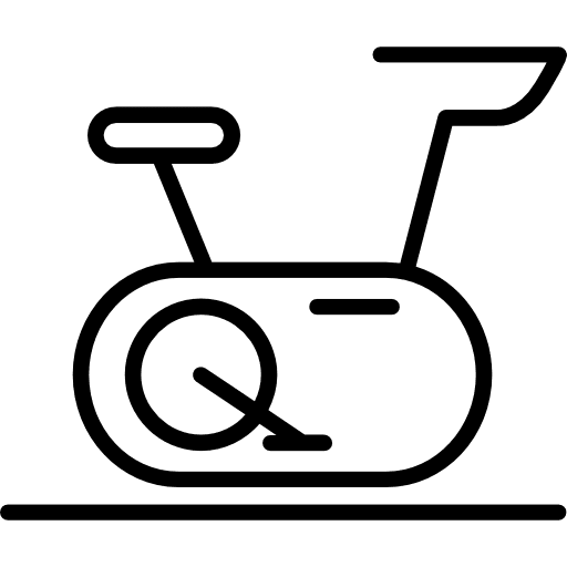 Stationary bike sports gym sports and competition icon