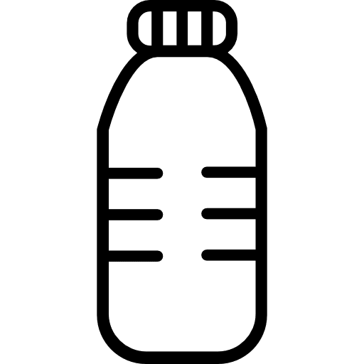 Water bottle water canteen icon