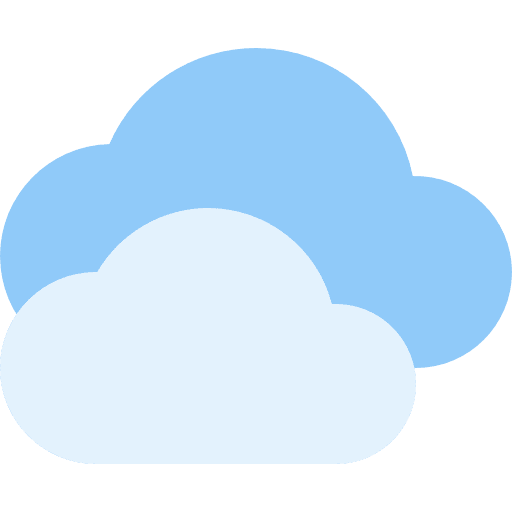 Cloud sky atmospheric meteorology icon