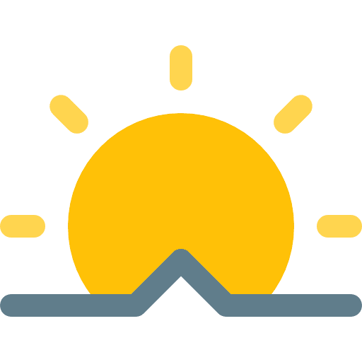 Sunrise dawn evening sunrise icon
