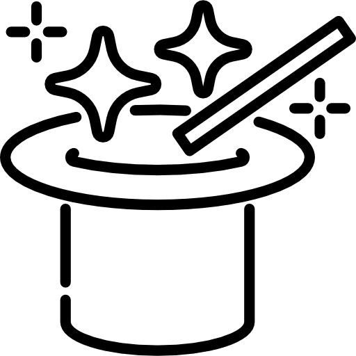 Hat magician birthday and party hat icon