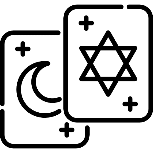 Tarot astrology shapes and symbols horoscope icon