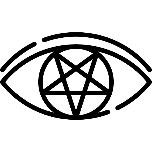 Eye magic entertainment medical icon