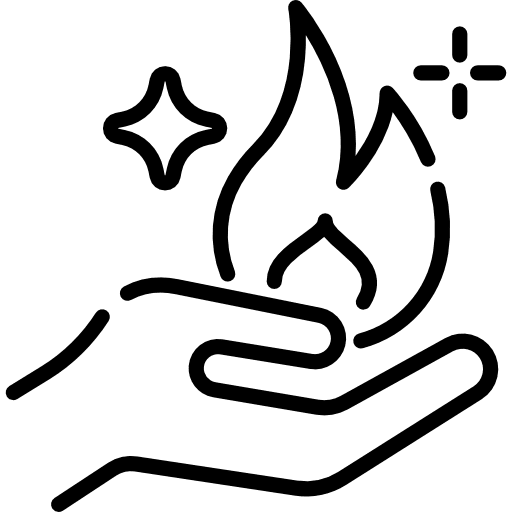 Fire entertainment magic fire icon