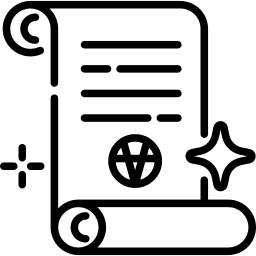 Scroll cultures paper scroll parchment icon